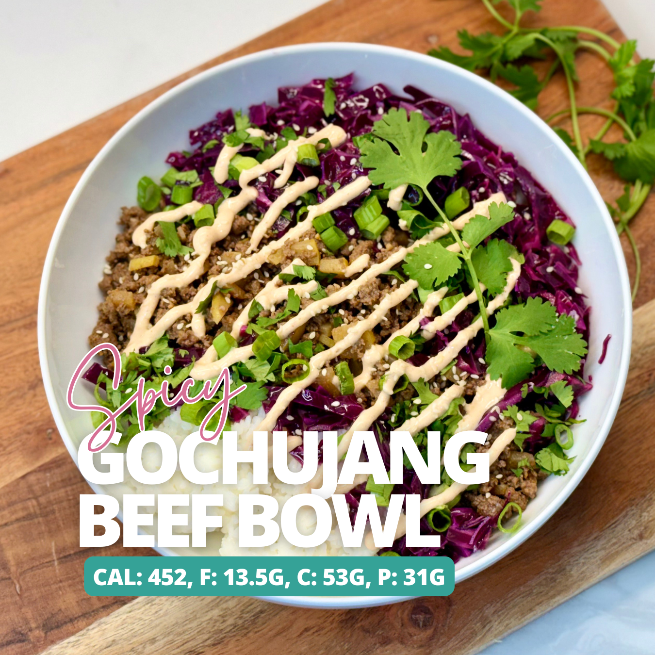 Spicy Gochujang Beef Bowl