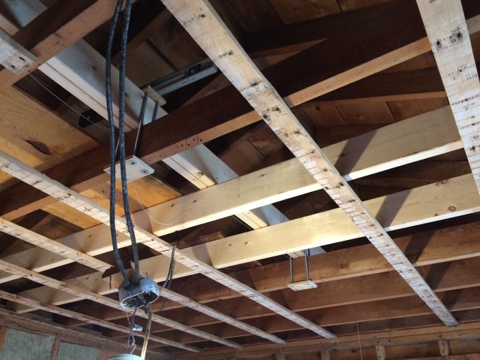 Levelling Uneven Ceiling Joists Before Soundproofing
