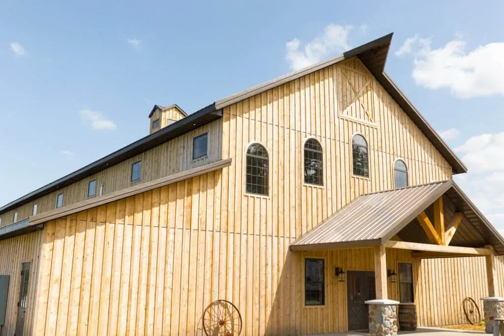 Large wooden barn 