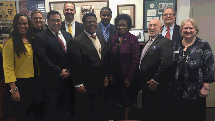 NeighborWorks Florida Collaborative members with Sen. Arthenia Joyner
