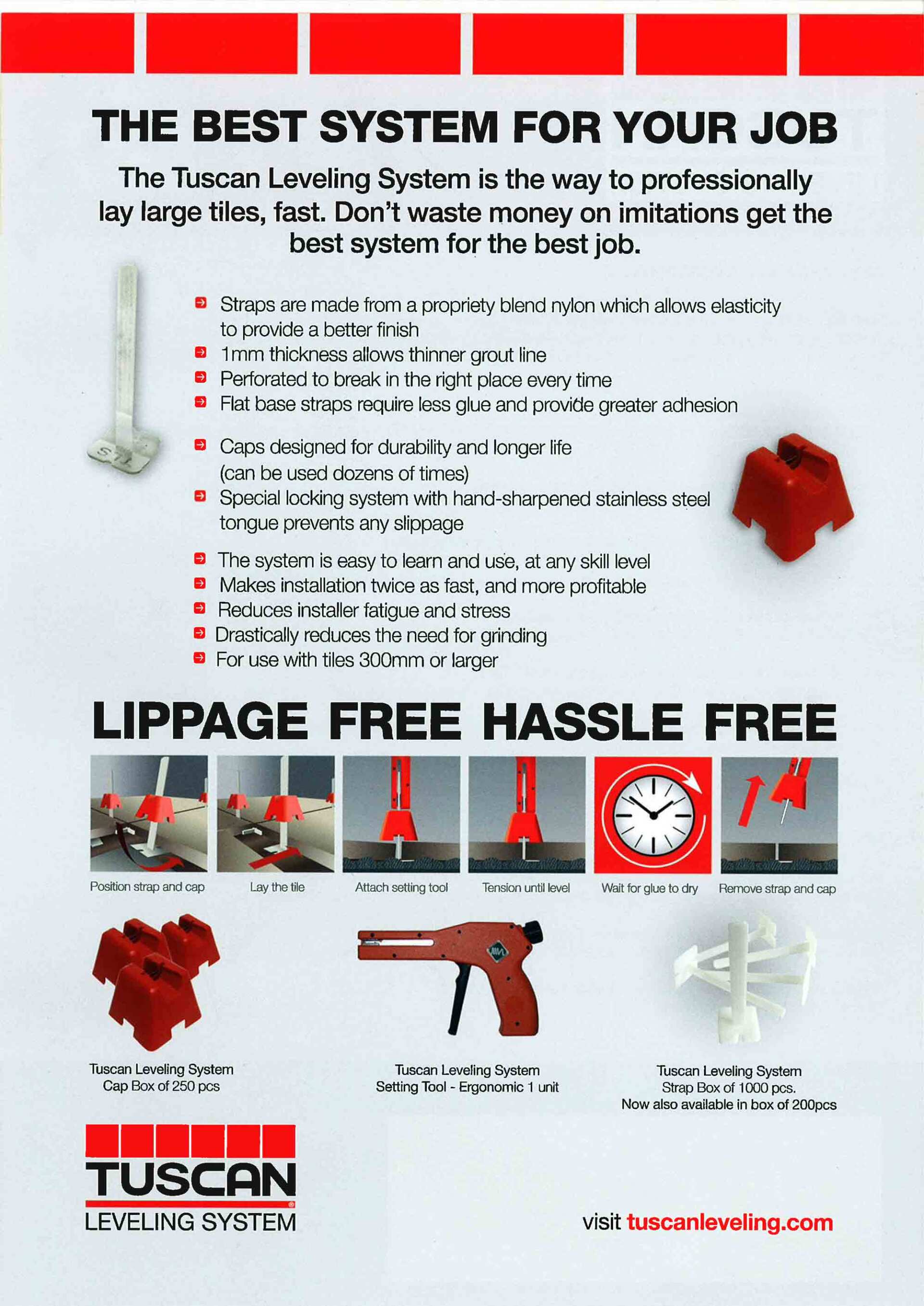 Tuscan Leveling System Tuscan Leveling System