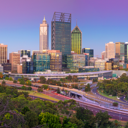 Perth city skyline