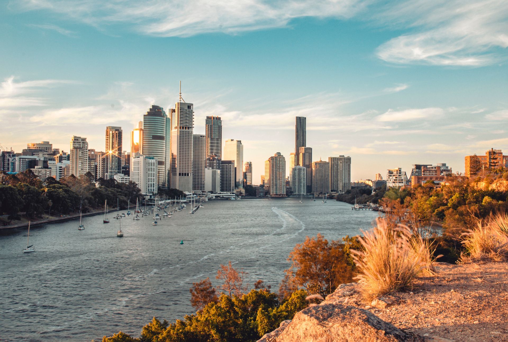 Brisbane city water view