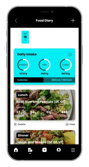 Black smartphone mockup with placeholder text “APP IMAGES TO GO HERE” on the screen
