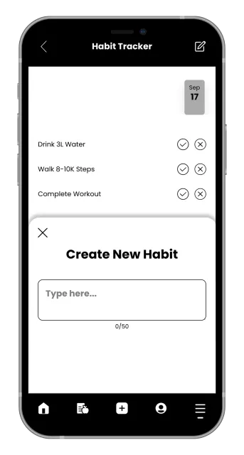 Black smartphone mockup with placeholder text “APP IMAGES TO GO HERE” on the screen
