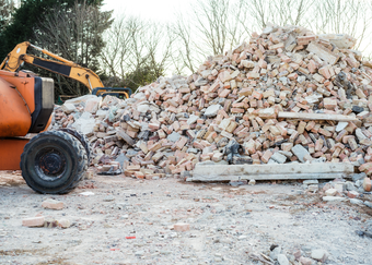 Junk removal company in Buckeye, Arizona completing a renovation cleanup junk removal service