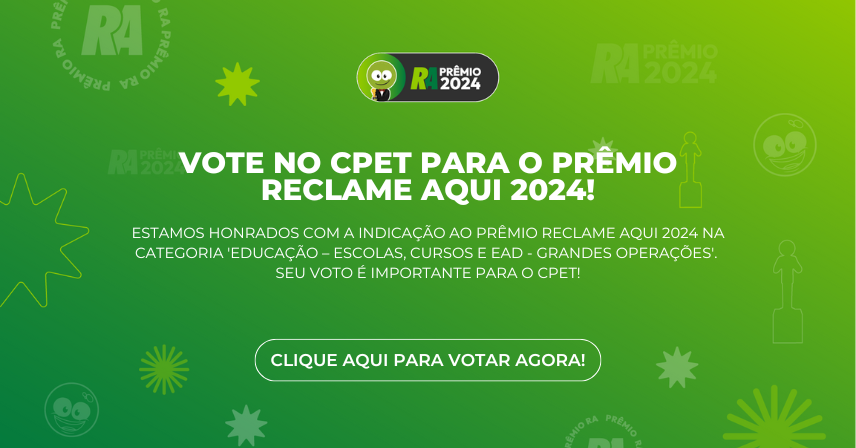 CPET &eacute; indicado ao Pr&ecirc;mio Reclame Aqui 2024 reconhecendo sua  Excel&ecirc;ncia