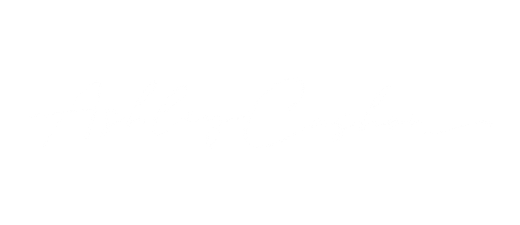 Ashley Cashon signature logo in white cursive font
