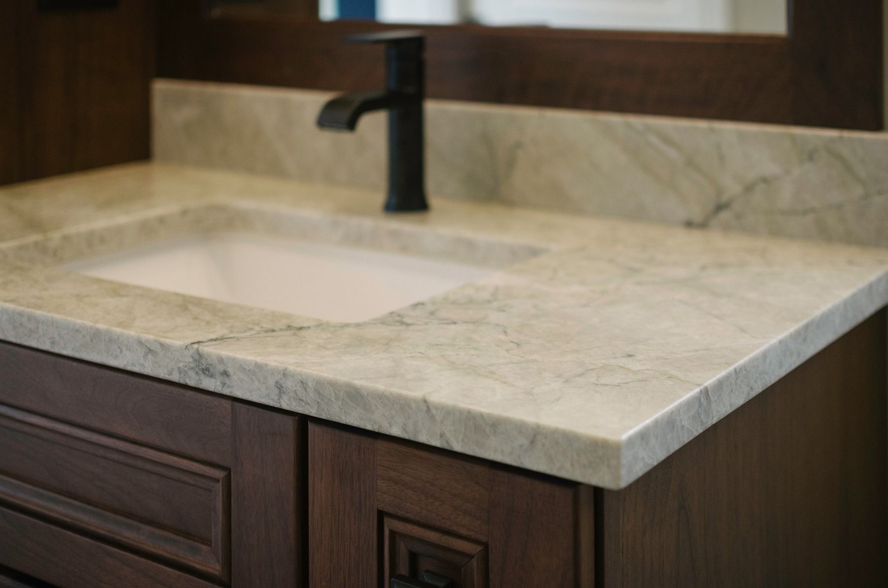 An example of stone countertop work by Ambiance Stone