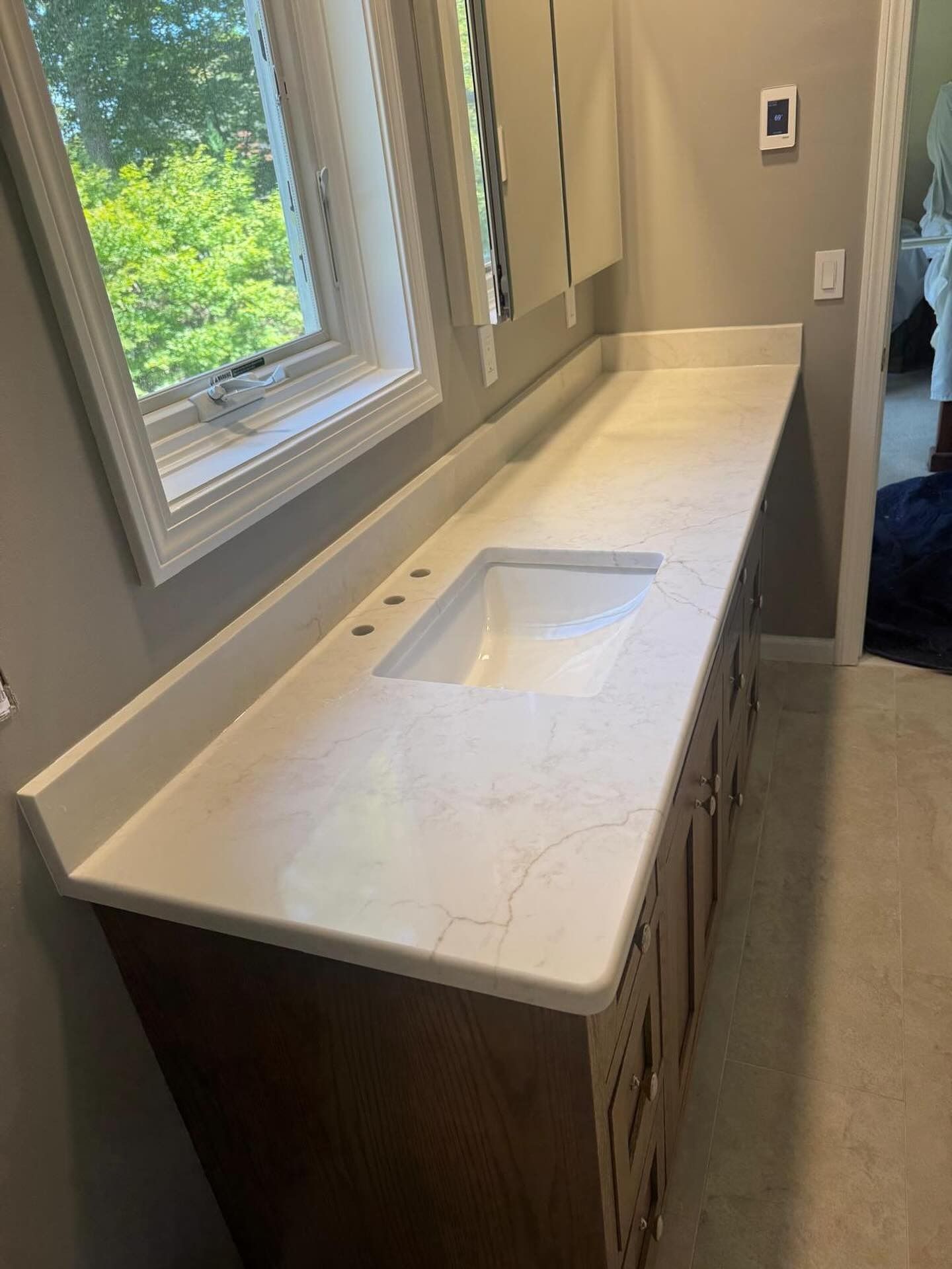 An example of stone countertop work by Ambiance Stone