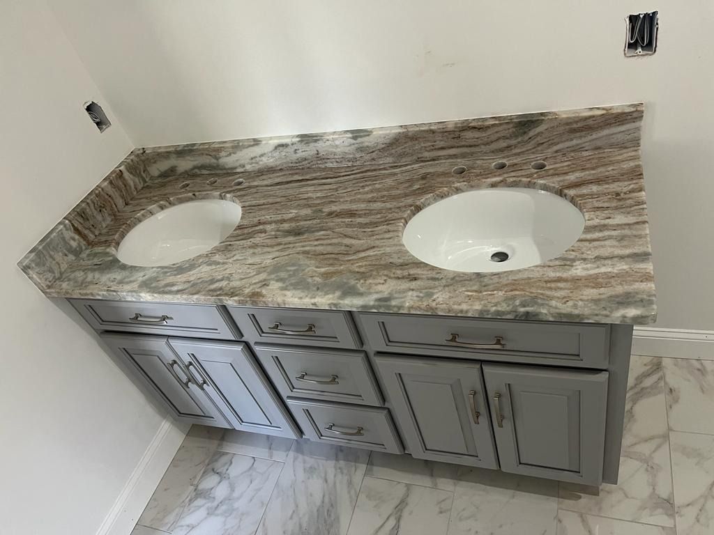 An example of stone countertop work by Ambiance Stone