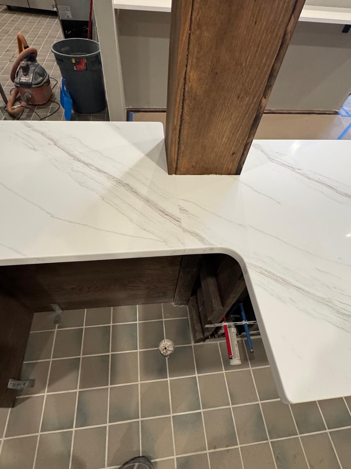 An example of stone countertop work by Ambiance Stone