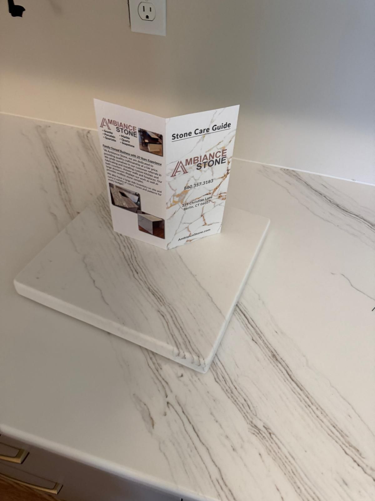 An example of stone countertop work by Ambiance Stone