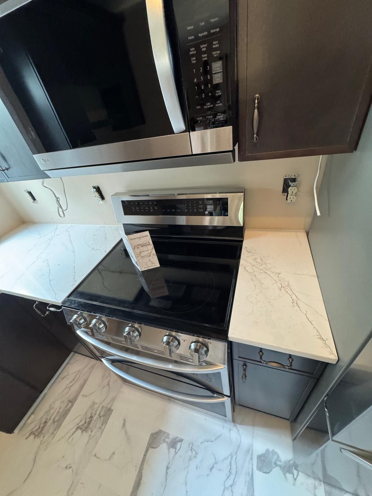 An example of stone countertop work by Ambiance Stone