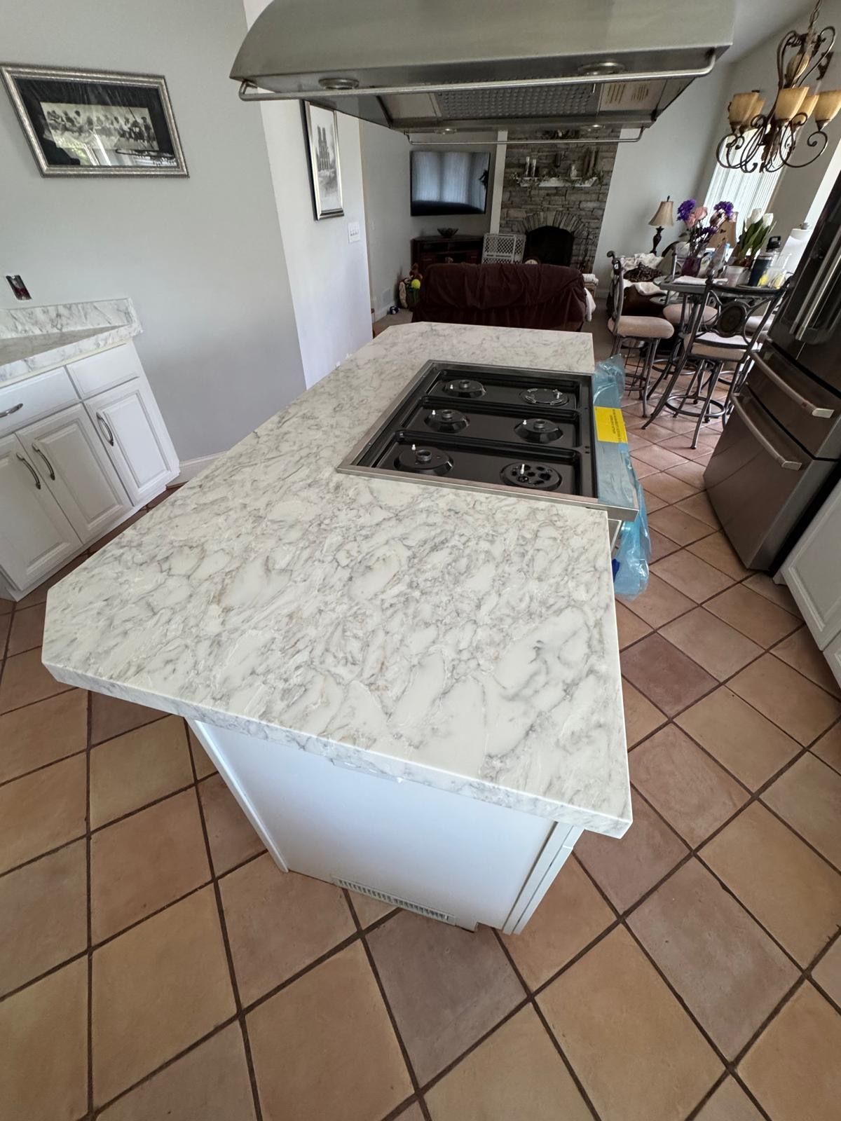 An example of stone countertop work by Ambiance Stone