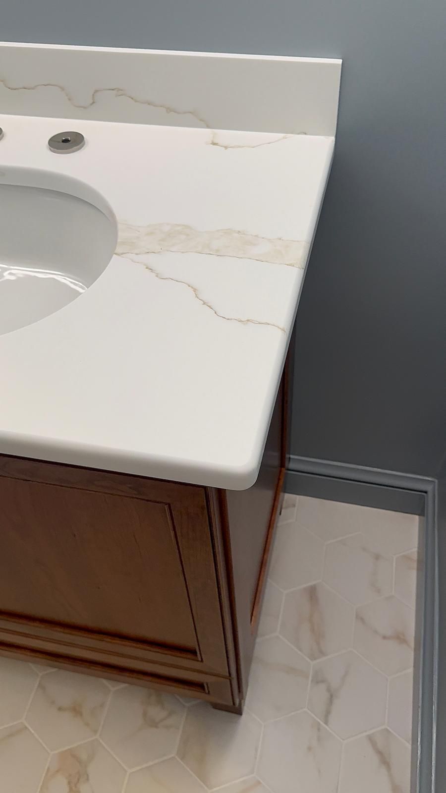 An example of stone countertop work by Ambiance Stone