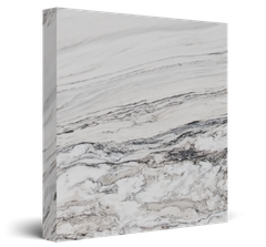 Rectangular slab with white and gray marble-like veining, shown on a white background
