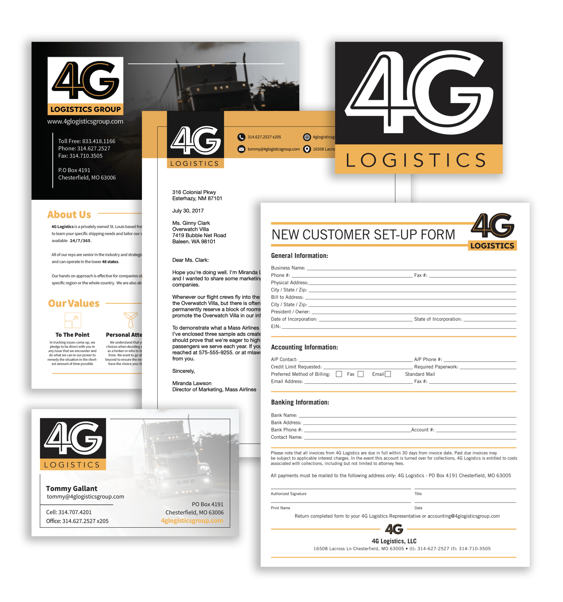 A bunch of papers with the word 4g on them