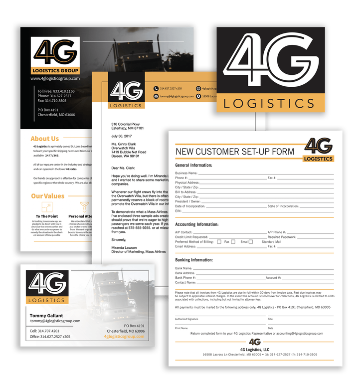 A bunch of papers with the word 4g on them