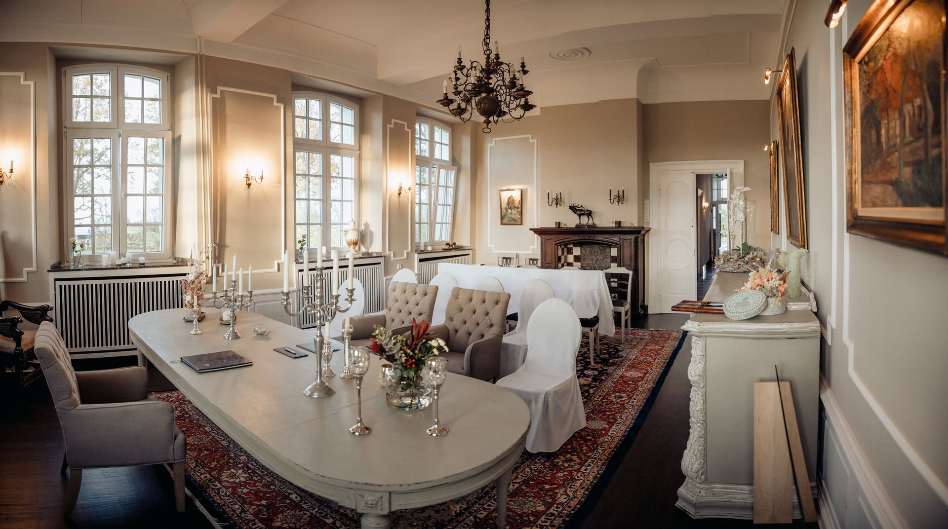 Blick ins Trau-Dich-Zimmer auf Haus Neersdonk