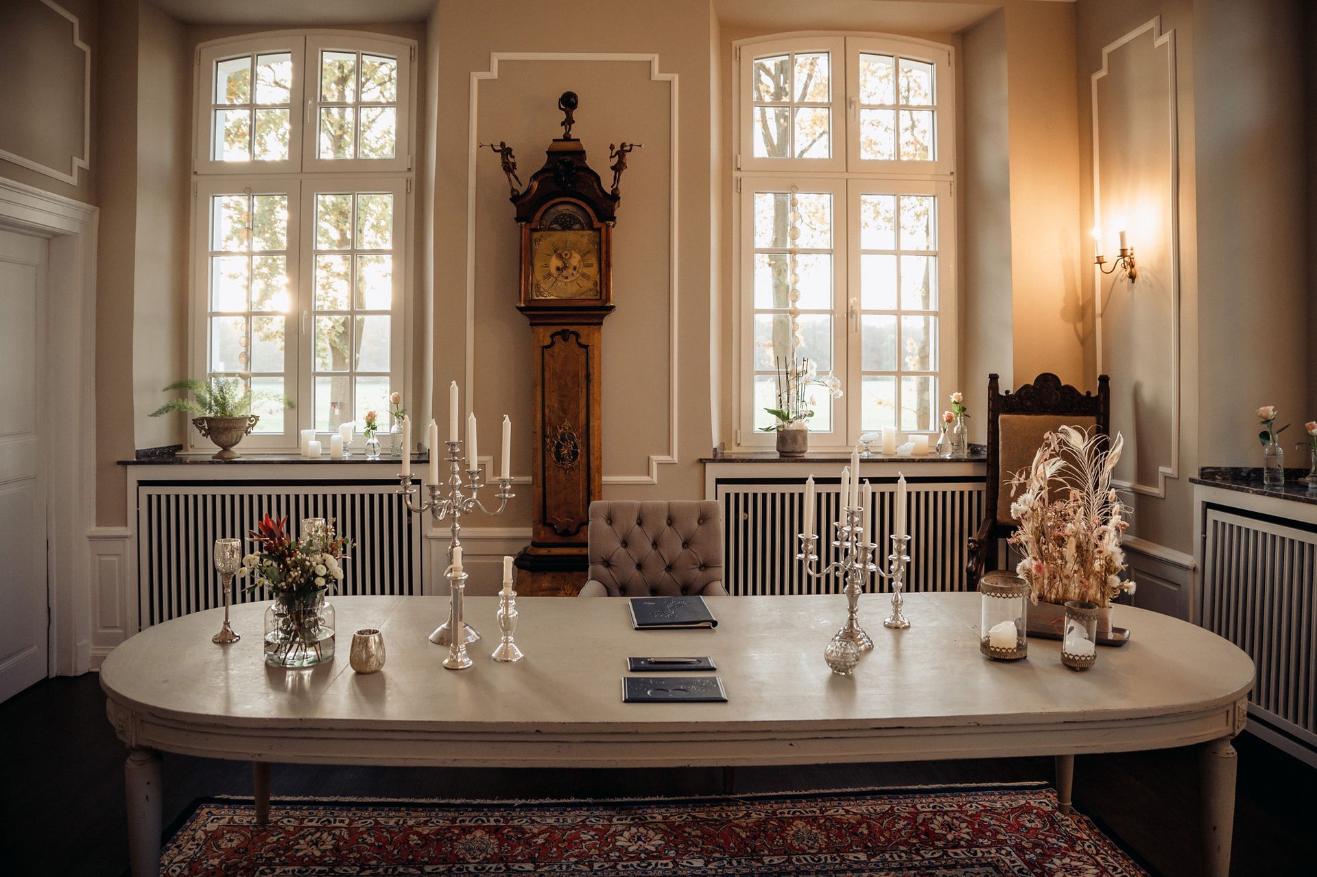 Blick auf den Trau-Dich-Tisch, Haus Neersdonk