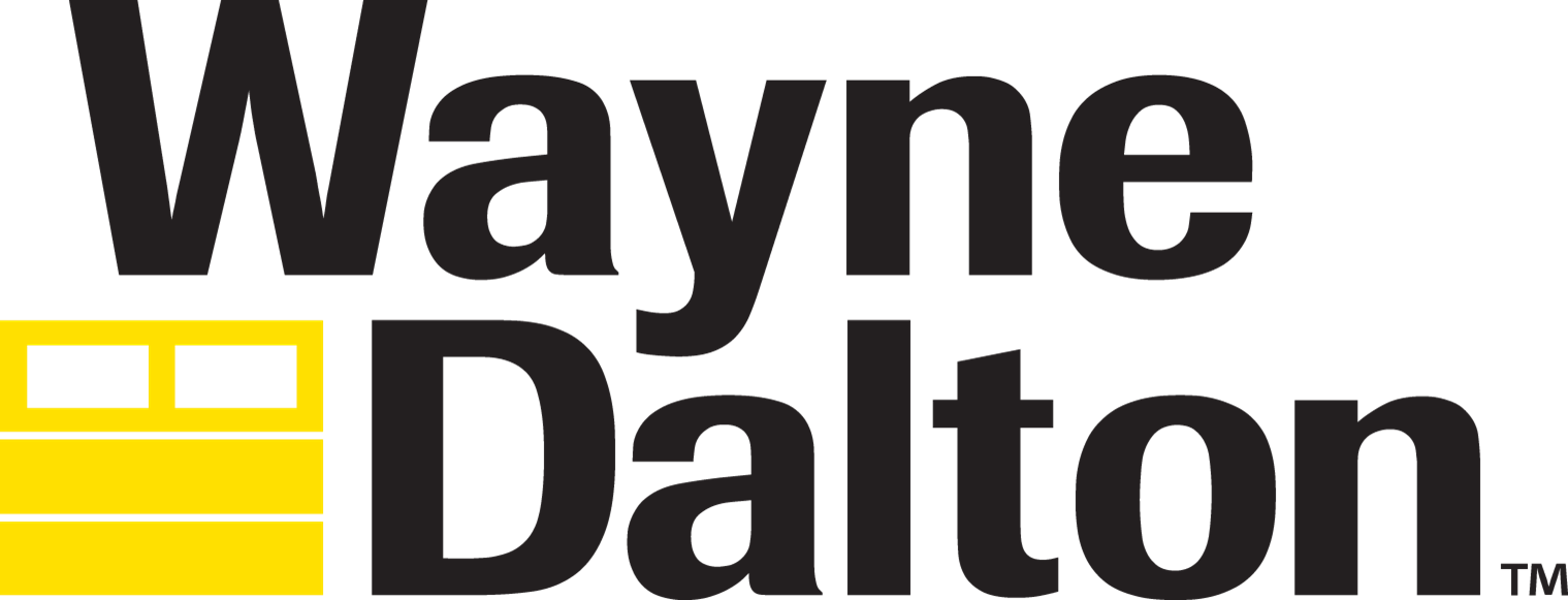 Wayne Dalton Wayne Dalton logo with a yellow garage door graphic.