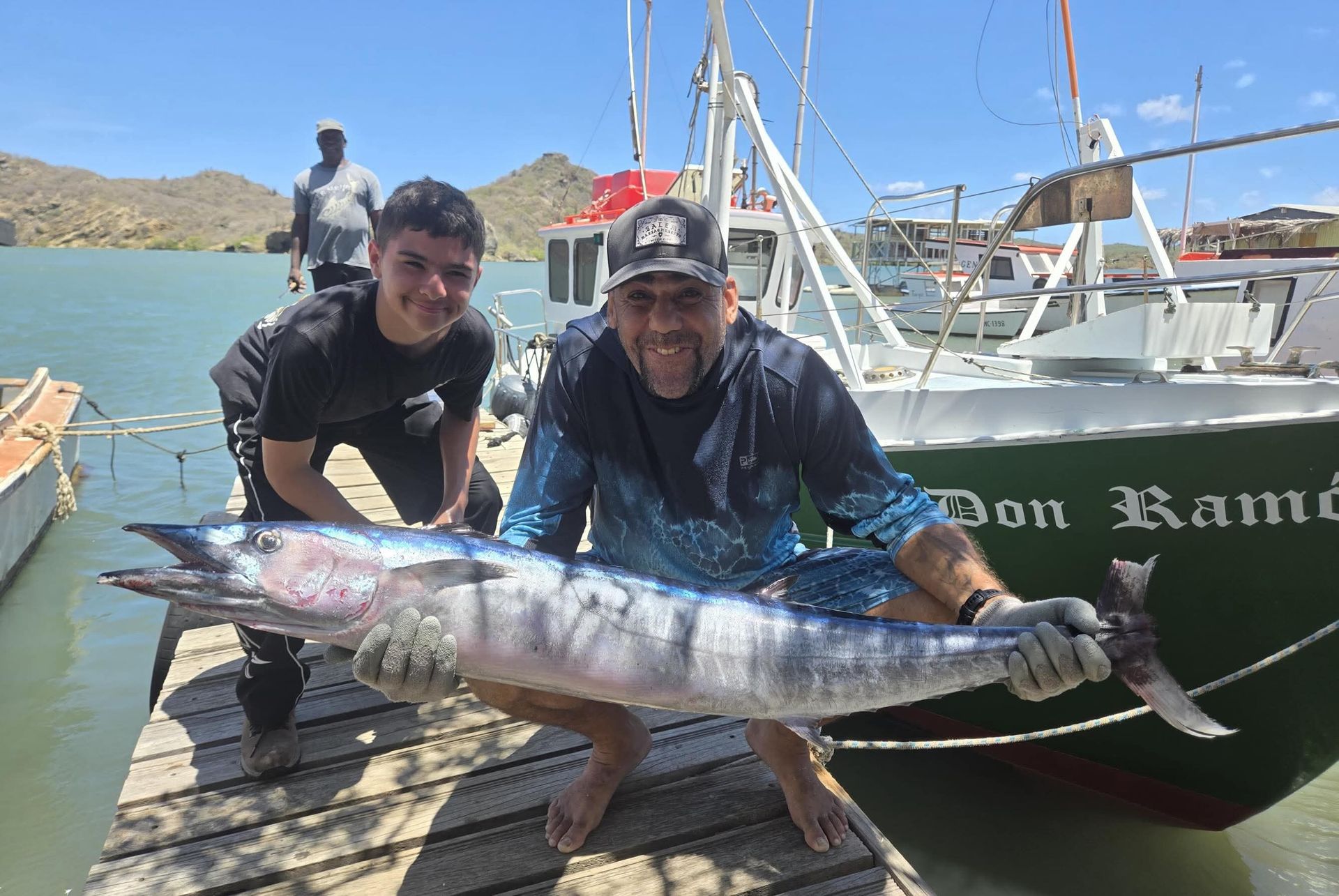 1e vangst vistrip Curacao met kapitein Ramón