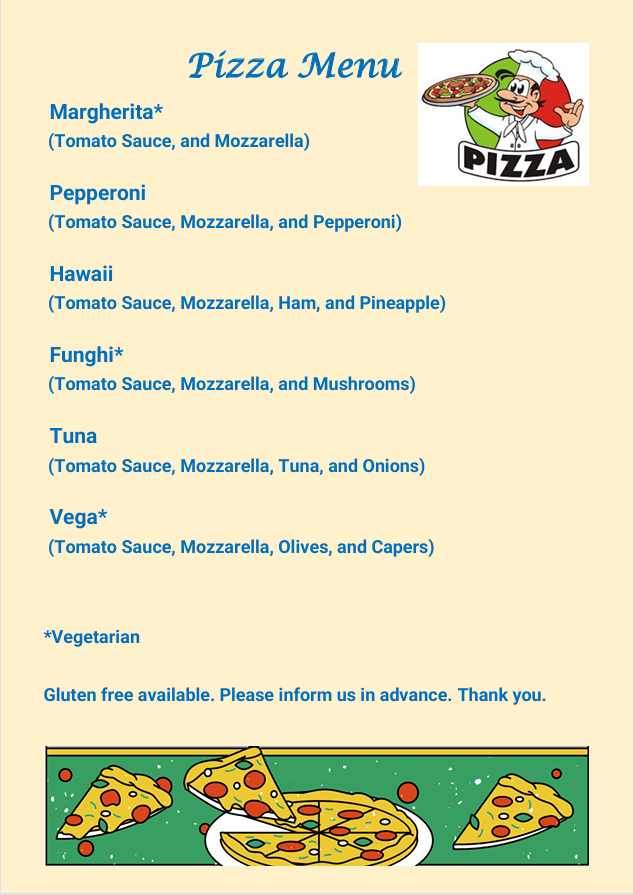 Pizza Curacao - Heerlijke vers bereide pizza's bij Budget Boat Trips Curacao