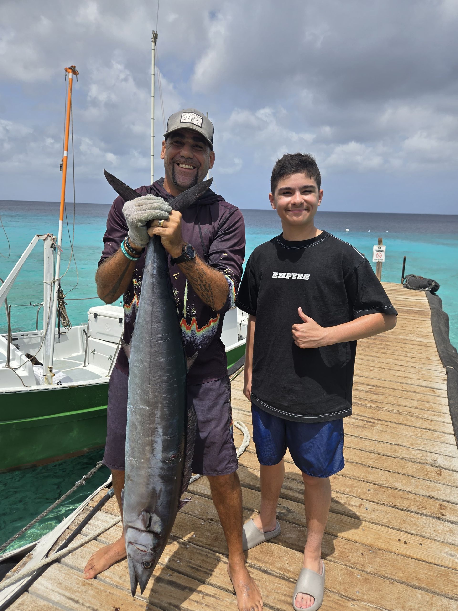 1e vangst met Don Ramón - Vistrips Curacao