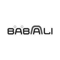BABALI logo in dark gray lettering with two dots above the letter “A.”