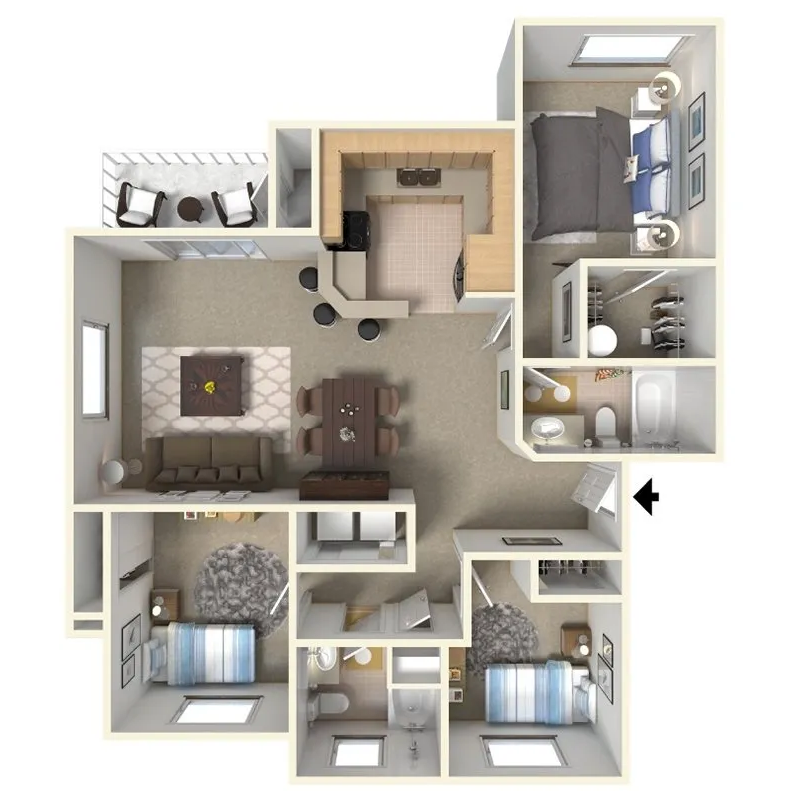 3 Bedroom Apartments for Rent