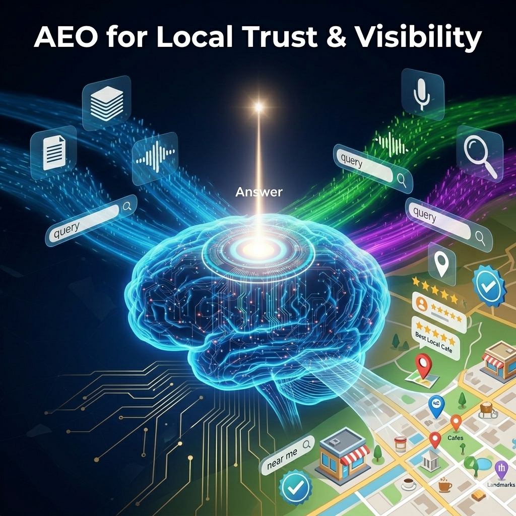 AEO for local trust and visibility
