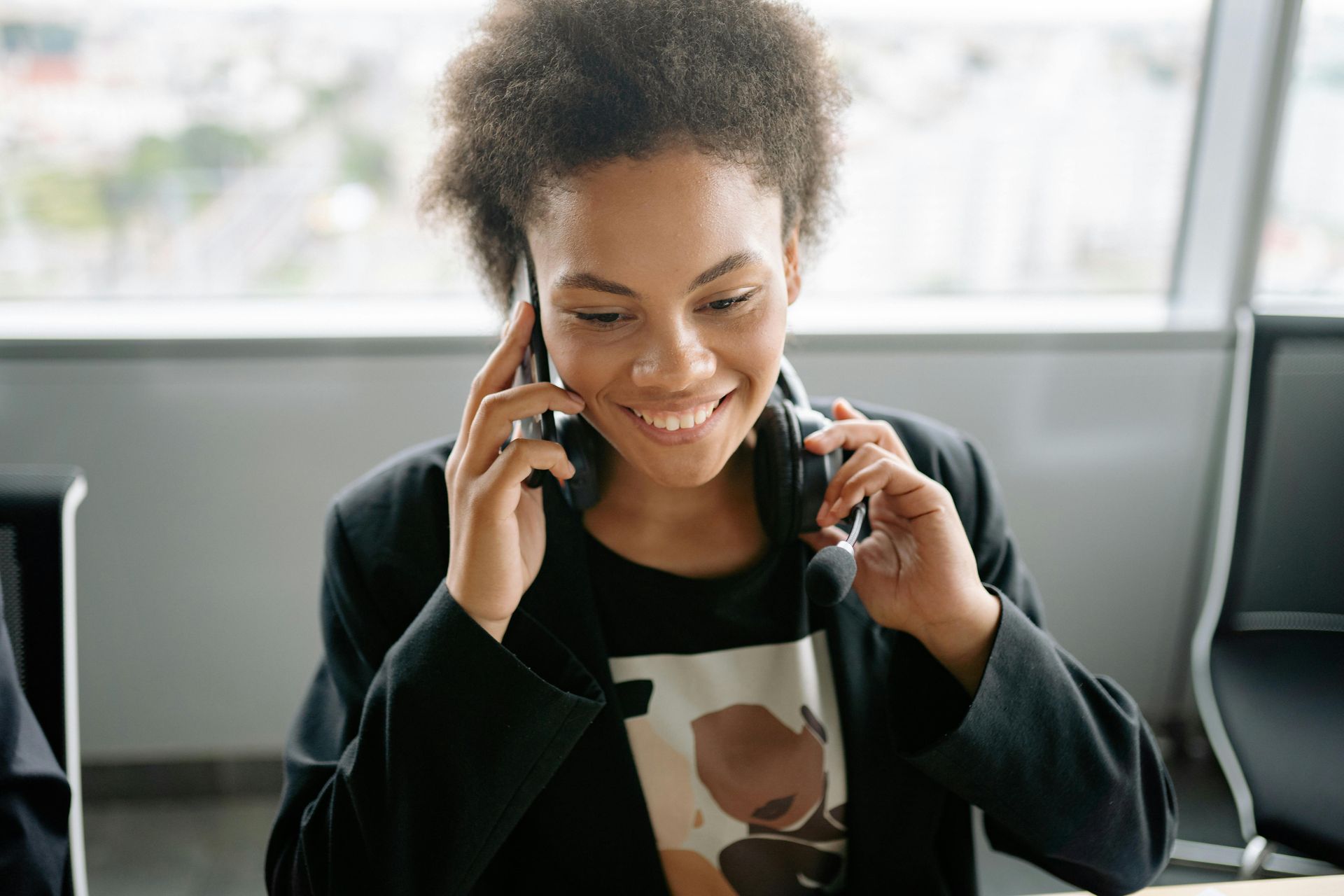 girl on phone
