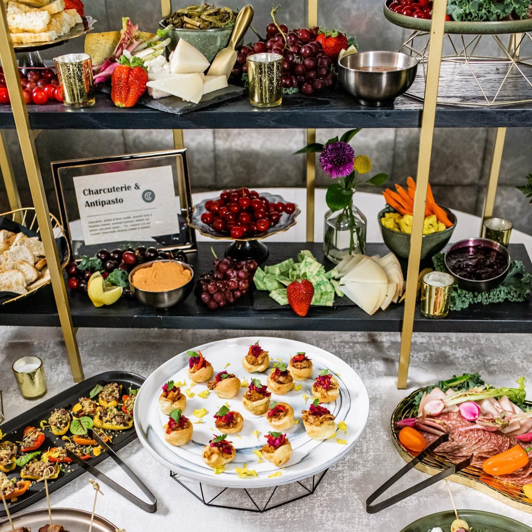 Grazing table for office catering event in Maryland