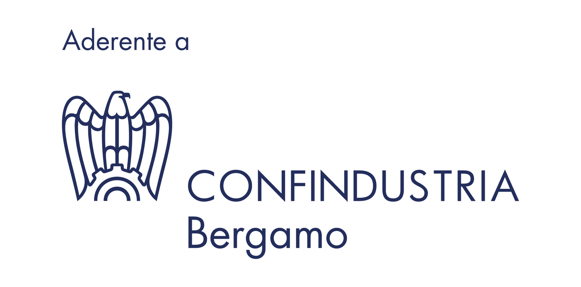 Logo di Confindustria Bergamo, con lo stemma dell'aquila e la scritta