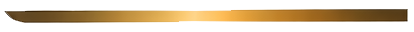Fine barre horizontale dorée et brune avec un dégradé métallique sur fond blanc