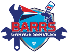 Barrs Garage Logo white stroke