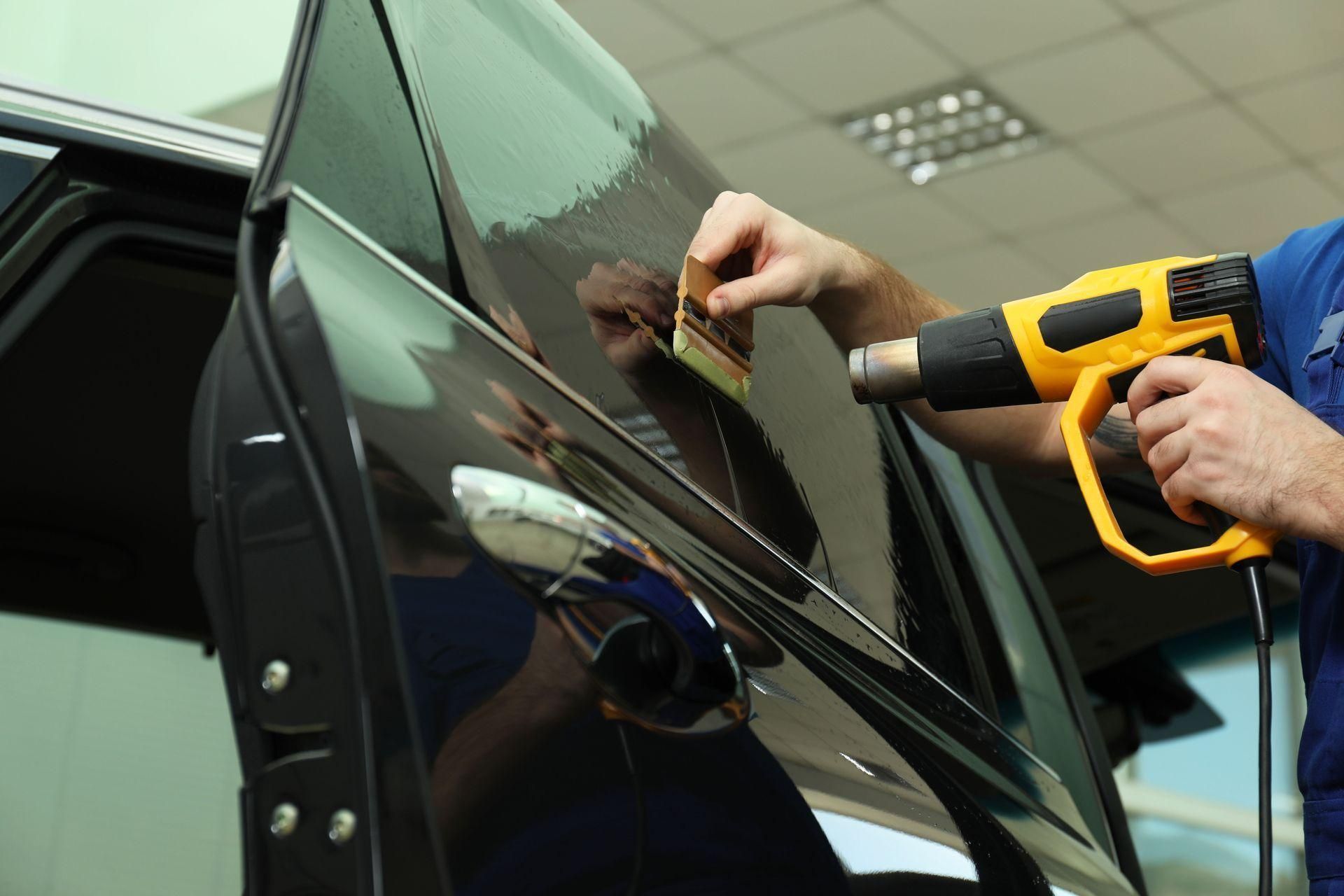 Professional ceramic tint installation