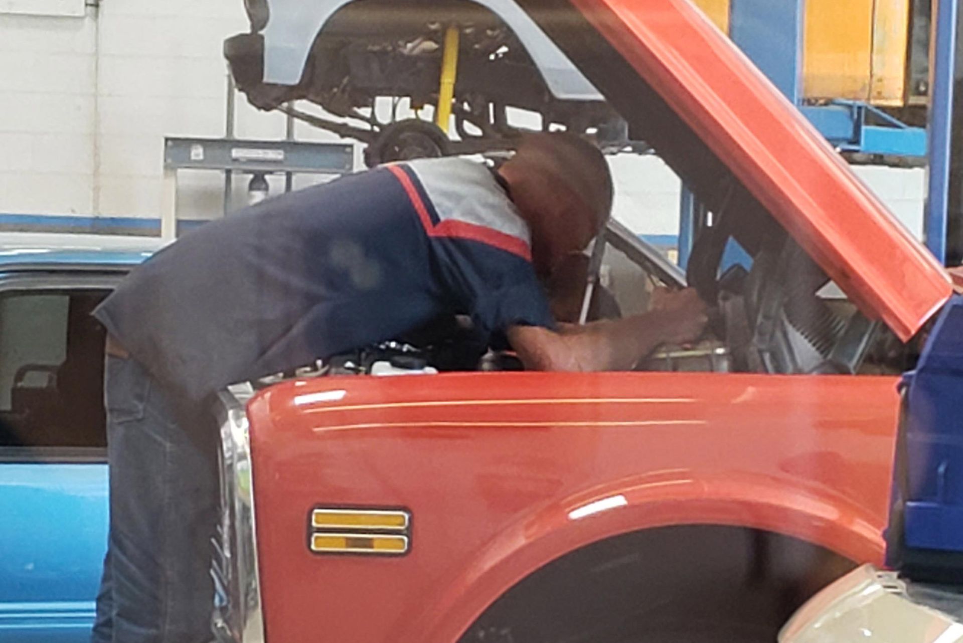 Mechanic Fixing Car — Lancaster, CA — Wayne & Dave's Automotive Mechanic Fixing Car — Lancaster, CA — Wayne & Dave's Automotive