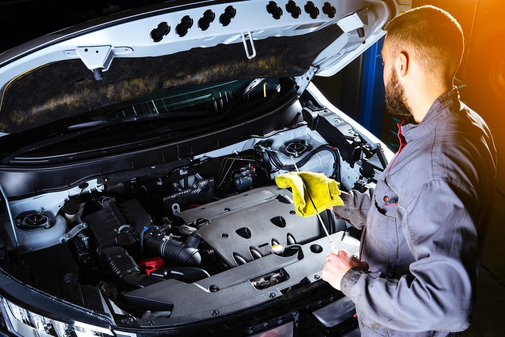 Checking Engine Oil — Lancaster, CA — Wayne & Dave's Automotive Checking Engine Oil — Lancaster, CA — Wayne & Dave's Automotive