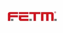 Logo FETM in lettere rosse su sfondo bianco