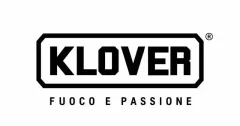 Logo KLOVER in nero con lo slogan “FUOCO E PASSIONE” sotto su sfondo bianco
