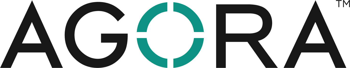 Logo for Agora, the