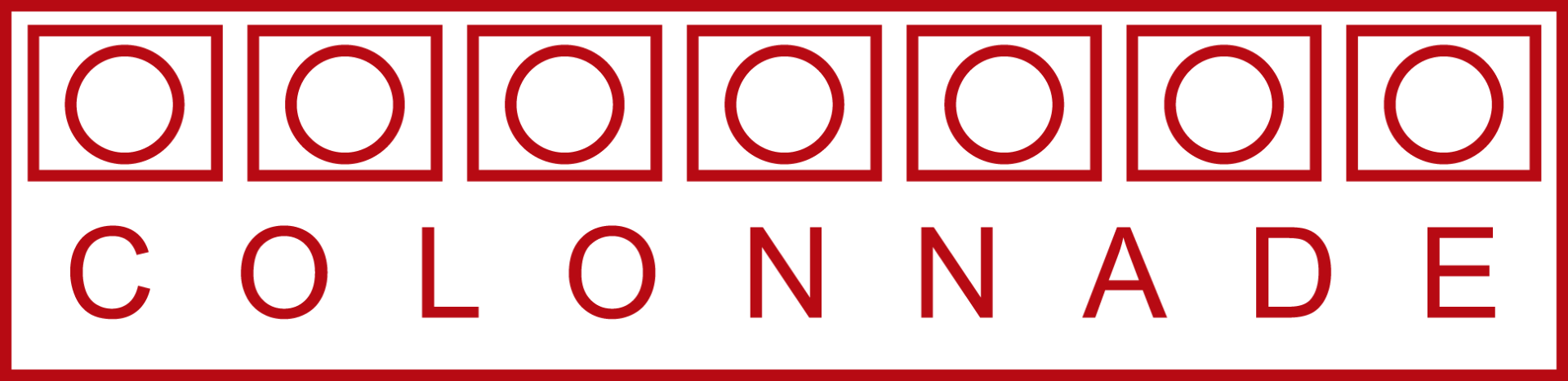 Red rectangle with the word