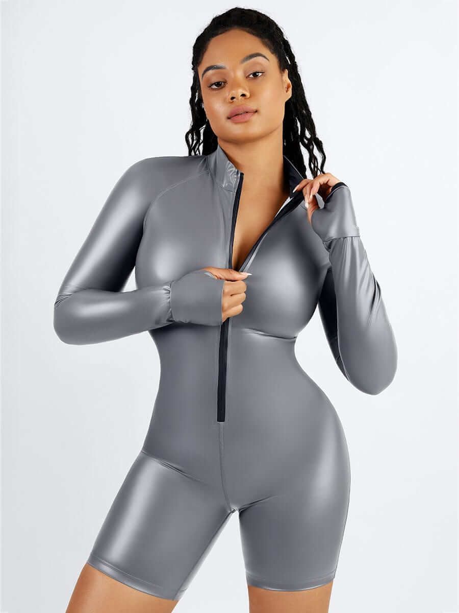 One-Piece Long-Sleeve Sauna Suit