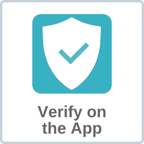 Verify on the App