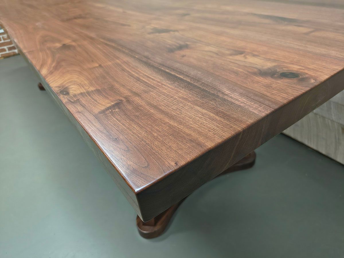 Custom Solid Walnut Dining Table - 