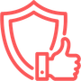 Shield With Thumbs Up