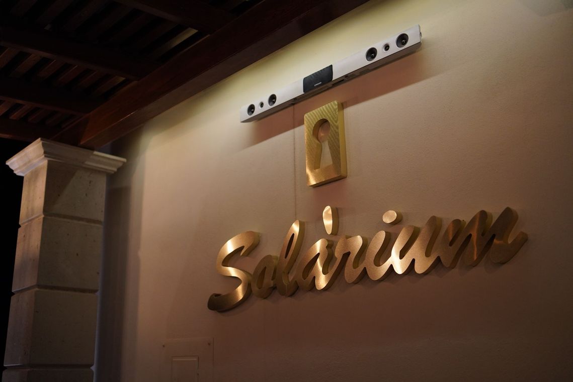La palabra salvium que está en una pared