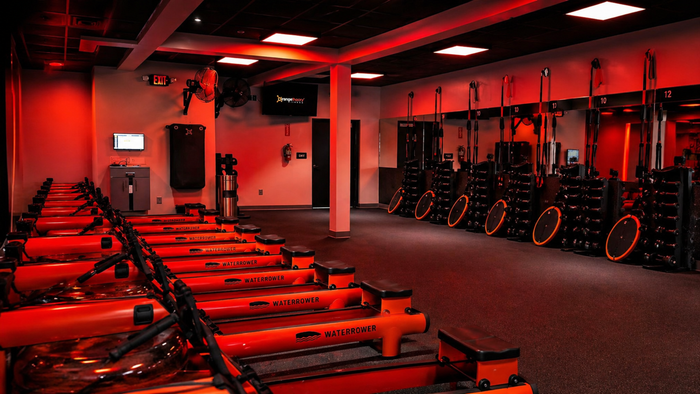 orange theory gym interior